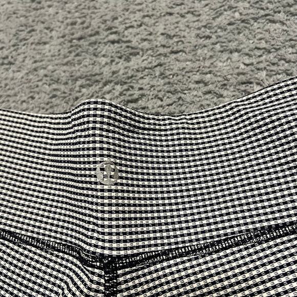 Lululemon Leggings Pants Womens 6 Gingham Crop Capri - Picture 4 of 8